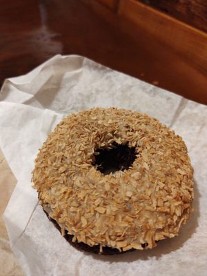 Gluten free chocolate coconut donut