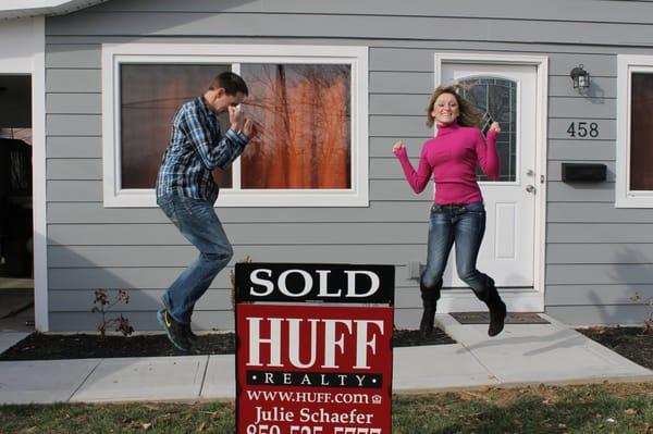 Happy first time buyers