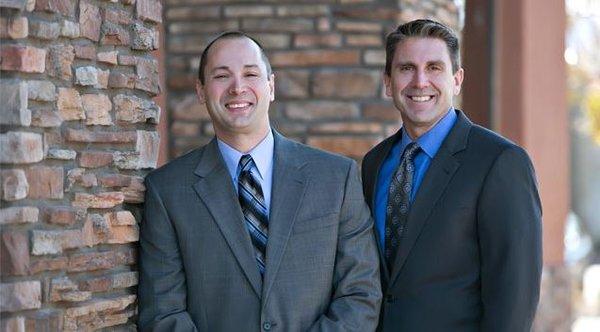 Las Vegas personal injury attorneys Justin Wilson and Cory Jones.