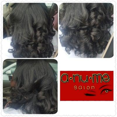 STYLE ONLY $30 flat iron curls #hairbyBeauty