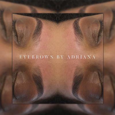 Eyebrows done by Adriana.