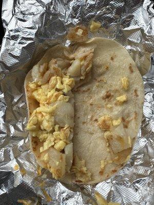 Breakfast Taco - Potato, Egg, & Cheese