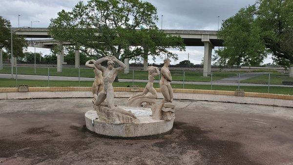 Monument in jail or surrounded by fence to keep the vandals out!