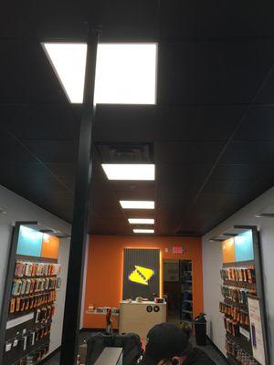 Flat panel LED lights.