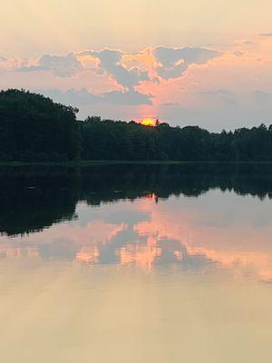 Sunset on Fat Lake