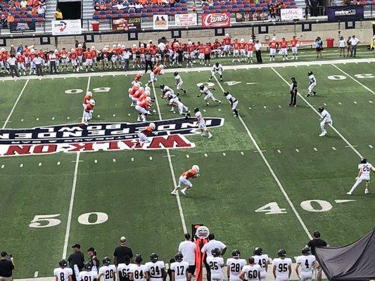 9/8/18 Independence Stadium. Shreveport, Louisiana. Battle on the Border VIII High School Football Showcase. Tigers v Aledo (Texas) Bearcats