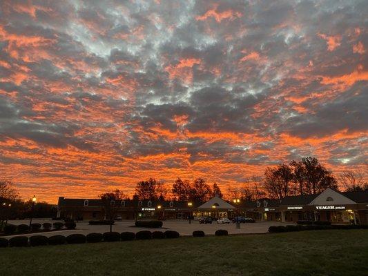 Sunrise over Honor Yoga