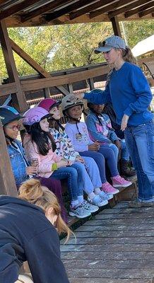 Waiting to ride the horses!