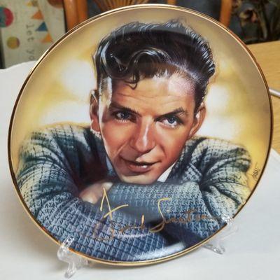 Signed Frank Sinatra collectible plate