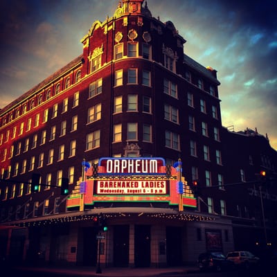 Orpheum Marquee - August 6, 2014 - photo by Christine Pileckas