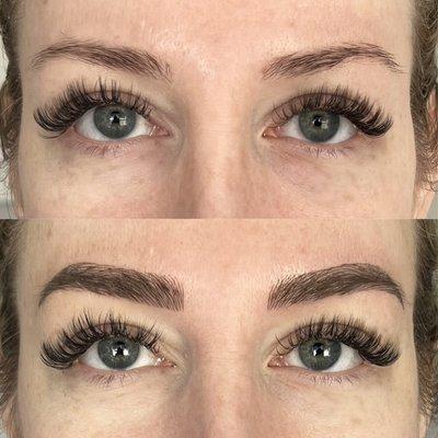 Microblading eyebrow tattoo