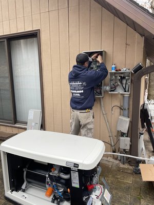 Finishing up on another Generac generator! We love doing these!