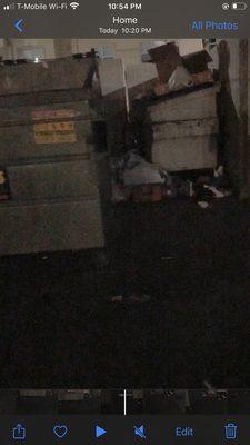 If I'm not mistaken there's 4 dumpster areas in the complex. Every last one of them look like this!!!! Everyday!