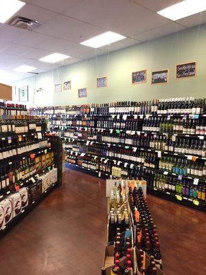 Huge selection of wines.