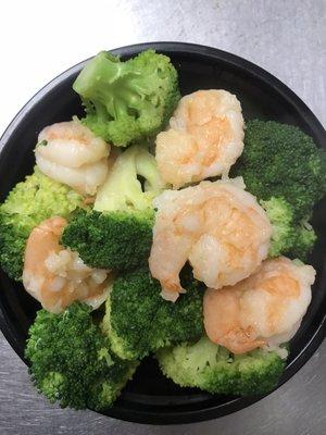 Steamed Shrimp and Broccoli