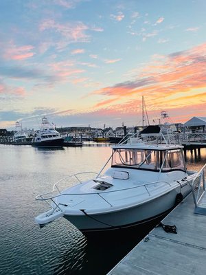 Sunset views from our table