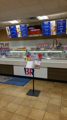 Baskin Robbins main register area.