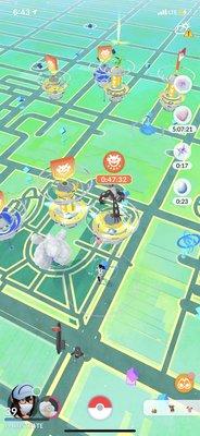 Anyone playing pokemon go this is my go to for raids on raid hour.  Plenty of people come here and room fill up so fast.