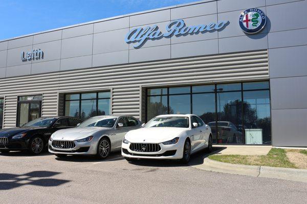 Leith Alfa Romeo of Raleigh - 5601 Capital blvd. Showroom front exterior view