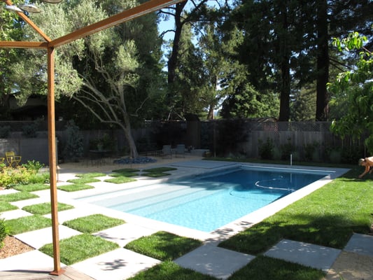 A beautiful St. Helena back yard designed by Steve Arns and installed by Autumn Skies Landscapes