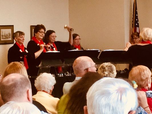 RocCity Ringers is a community handbell group composed of 12 ringers who enjoy playing advanced, non-religious handbell music.