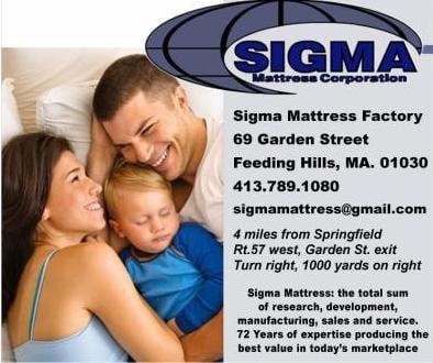 Buy your new mattress from Sigma Mattress Factory and we'll both sleep better.