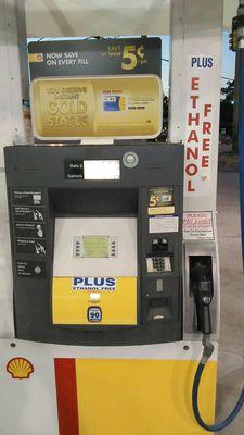 Ethanol free gas! Shell station (Pitt stop). Corner of North Trenholm and Forest Drive.