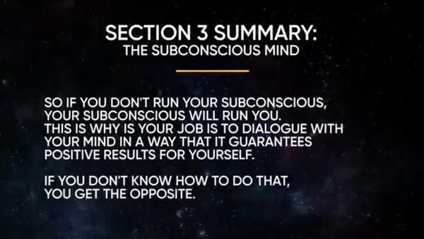 Learn to challenge your subconscious mind and free yourself of future thinking keeping you miserably comfortable, and afraid to take risks.