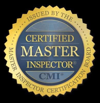 We are Certified Master Inspectors, certified by InterNACHI