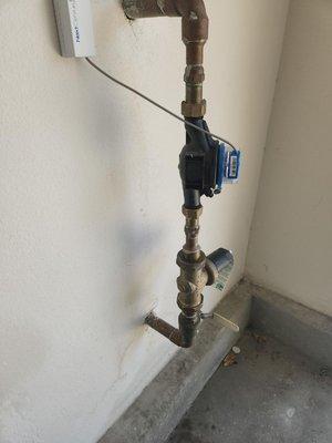 before water pressure regulator was replaced or adjusted