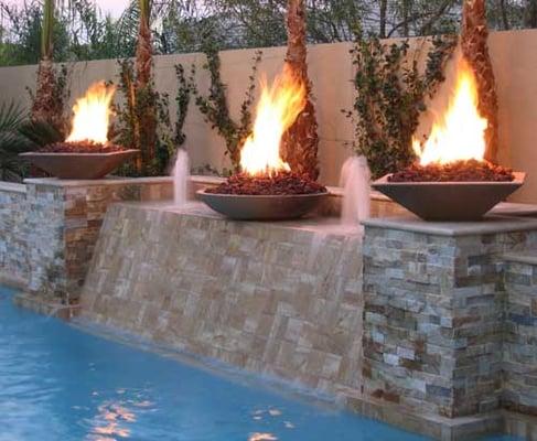 Fire Bowls with automated ignition systems