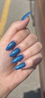 Blue nails