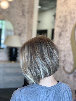 Partial highlights and haircut by Carolyn