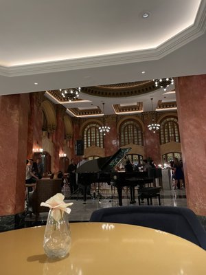 Piano in the bar.