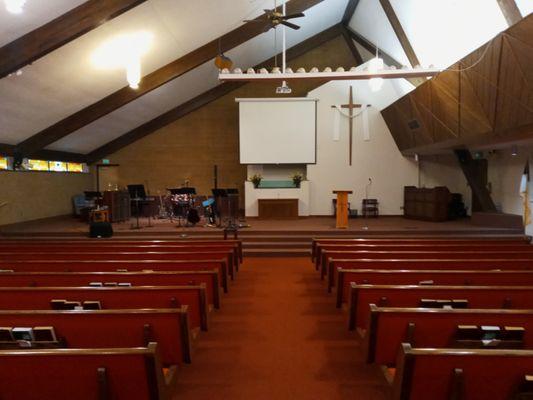 Sanctuary within church building