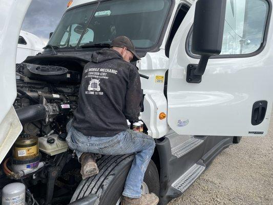 New clutch pressure line install