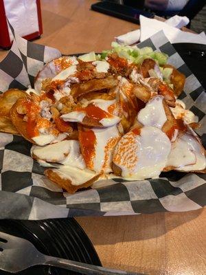 Buffalo chicken nacho chips