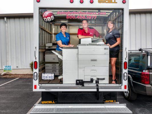 Creative rear door of Box truck. Fully wrapped!