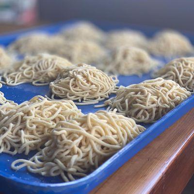 Hand Made Noodles for our Yakamein