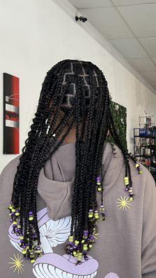 Back of head box, braids