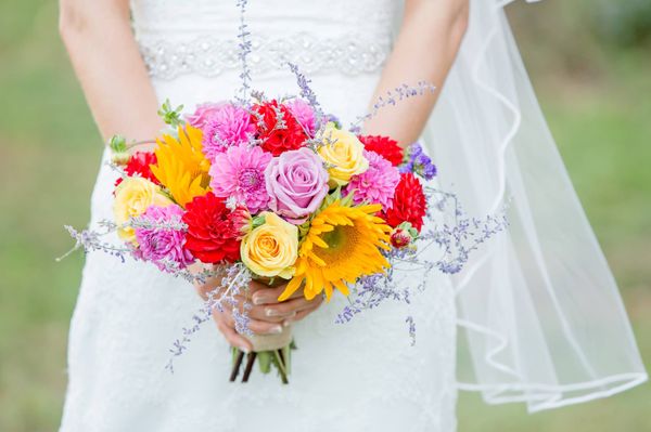 My wedding bouquet they were able to make with a weeks notice. EXACTLY what I wanted!!! Photography by Nilo Burke Photography.