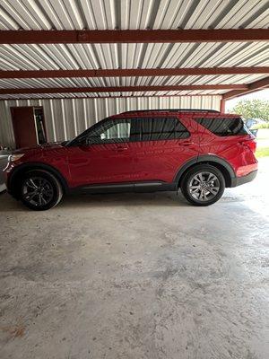 Riot red 2024 ford explorer XLT