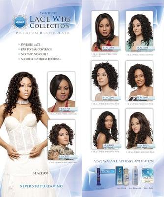 synthetic lace wigs