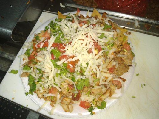 Nachos de pollo