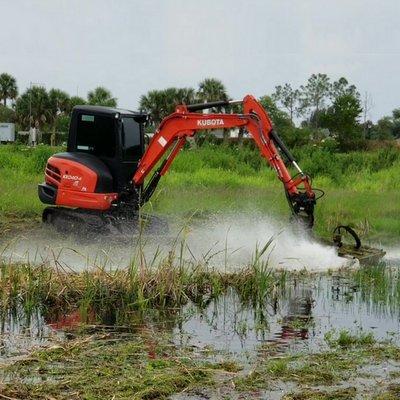 Excavator Mowing