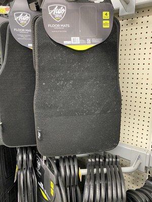 Moldy new floor mats