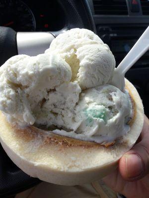 Halo Halo Ice Cream in a Coconut!