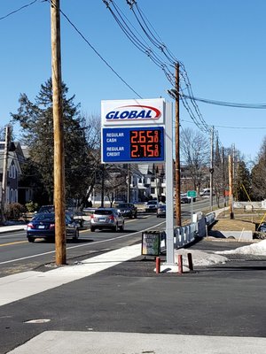 Good gas prices for this area.  Good snacks inside.  They're so friendly here.