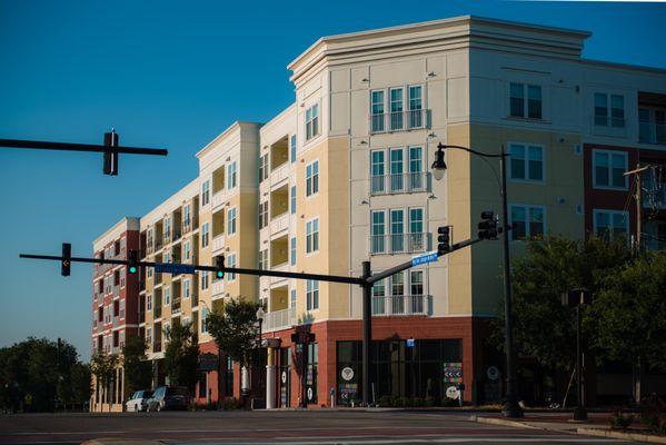 Exterior of City Block apartments