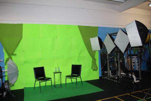 Green screen studio